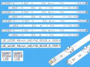 LED podsvit sada LG AGF79045601AL celkem 8 pásků / DLED TOTAL ARRAY LGE_WICOP_49inch_UHD GAN01 0936A plus LGE_WICOP_49inch_UHD GAN01-0936B / 49UH61_UHD_A plus 49UH61_UHD_B 150514