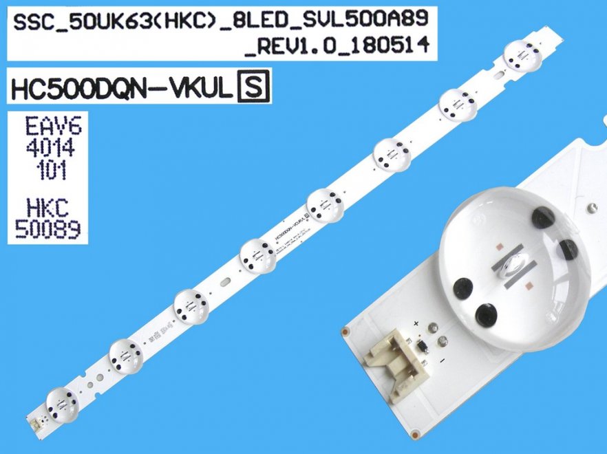 LED podsvit 520mm, 8LED / DLED Backlight 520mm - 8 D-LED, HC500DQN-VKUL / Trident_SSC_50UK63(HKC)_8LED_SVL500A89 / EAV64014101 - Kliknutím na obrázek zavřete
