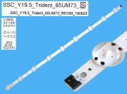 LED podsvit 715mm, 9LED / DLED Backlight 715mm - 9 D-LED, SSC_Y19.5_Trident_65UM73 / EAV64992901 / BOE650H0