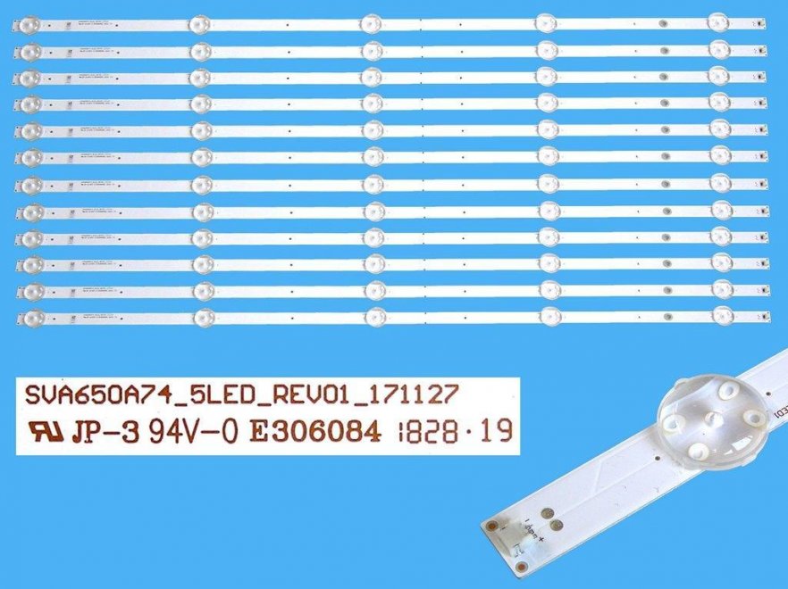 LED podsvit sada Sony náhrada SVA650A74_REV01 celkem 12 pásků / DLED TOTAL ARRAY SVA650A74_5LED_Rev01_171127 - Kliknutím na obrázek zavřete