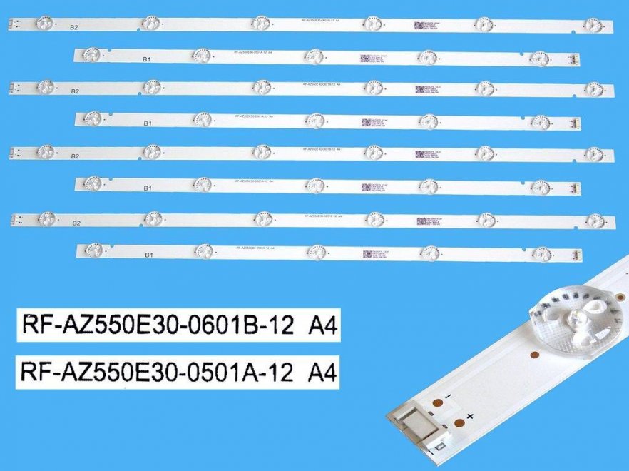 LED podsvit sada LG 55UJ63V2 celkem 8 pásků / DLED TOTAL ARRAY LC550EGJSKA4 / RF-AZ550E30-0501A-12 A4 plus RF-AZ550E30-0601B-12 A4 - Kliknutím na obrázek zavřete