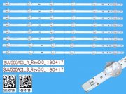 LED podsvit 537mm sada Vestel 23642249 celkem 8 pásků / D-LED Backlight Array SVV500AC1 30103718 plus 30103719