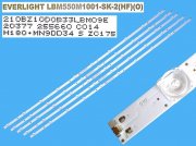 LED podsvit 1082mm sada Philips LBM550M1001-SK-2 / LED Backlight 1082mm - 10 D-LED everlight LBM550M1001-SK-2 / 210BZ10D0B33LBM09E / 705TLB55B33LBM09E