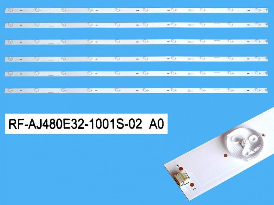 LED podsvit 975mm sada Sharp celkem 6 kusů / DLED Backlight 10 D-LED, RF-AJ480E32-1001S-02 A0 - Kliknutím na obrázek zavřete