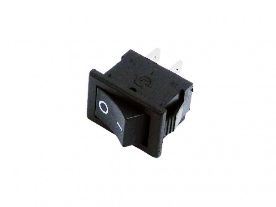 Vypínač kolébkový malý 6A / 250V černý ON-OFF, vypínač masomlýneku Zelmer ZMM4048 - Kliknutím na obrázek zavřete