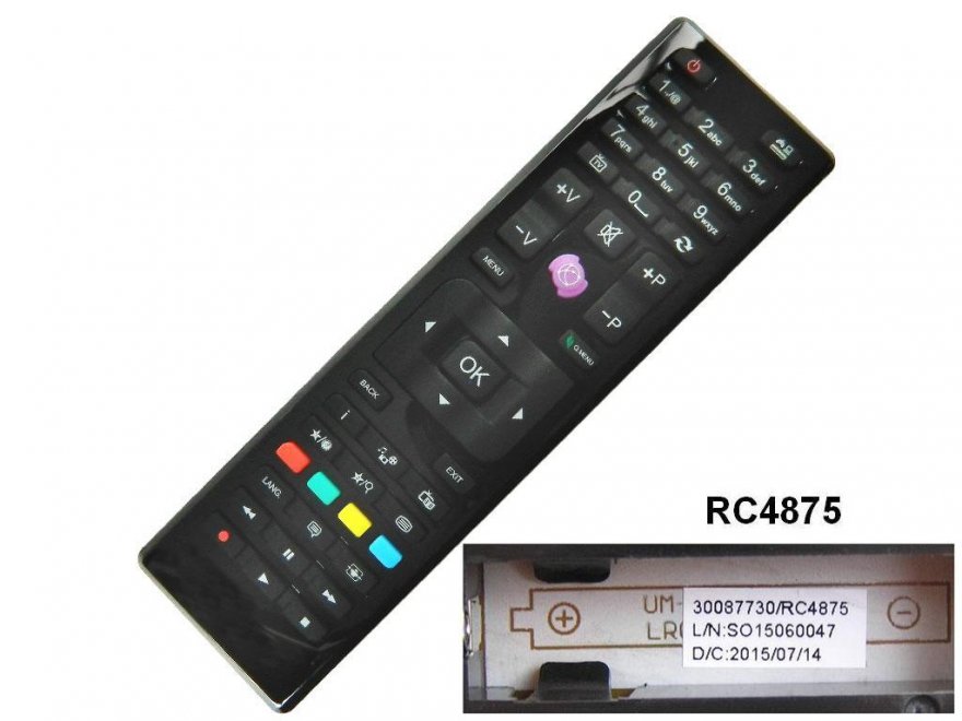 RC4875 Dálkový ovladač Vestel LCD TV / 30087730 - Kliknutím na obrázek zavřete