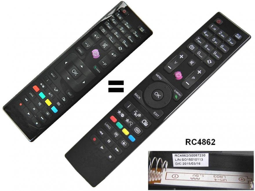 RC4875 Dálkový ovladač TELEFUNKEN LCD TV / 23244114 náhrada za RC4862 - Kliknutím na obrázek zavřete