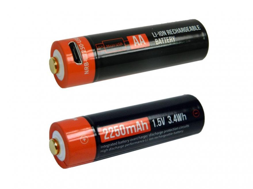 Baterie nabíjecí 1.5V / 2250mAh 3.4Wh Li-ion AA COM - Kliknutím na obrázek zavřete