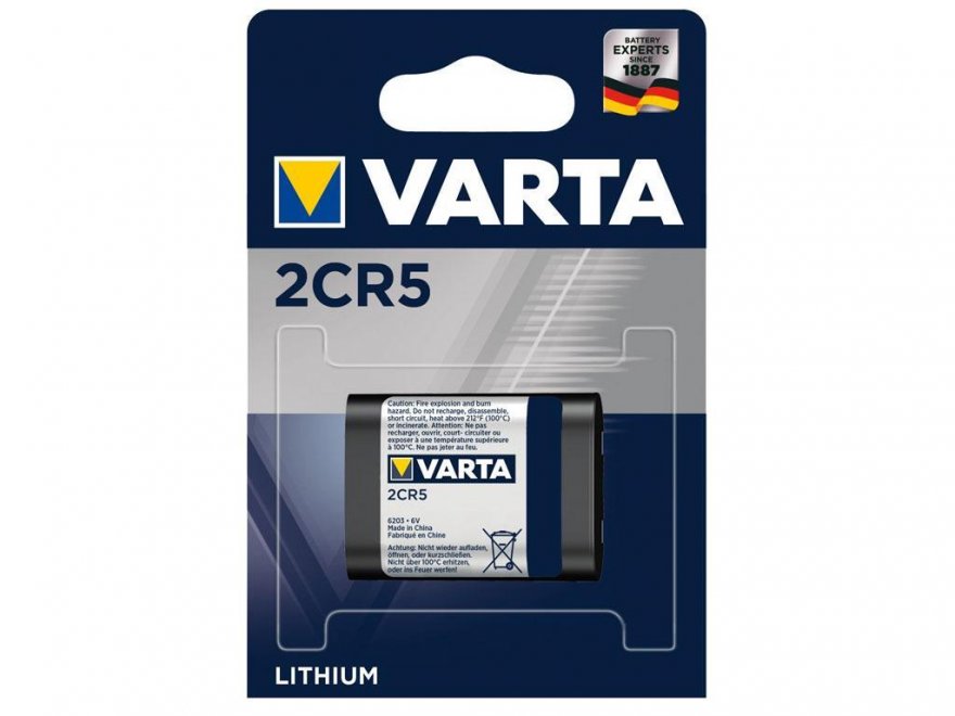 Baterie 2CR5 VARTA 6V 1600mAh lithiová - Kliknutím na obrázek zavřete