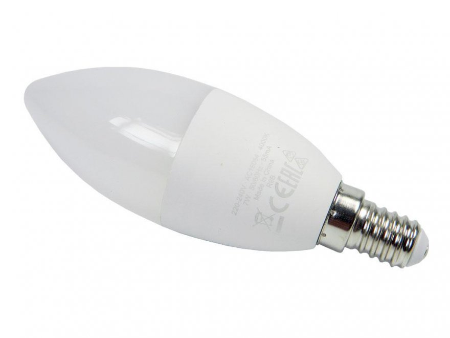 Žárovka LED OSRAM VALUE E14 7W, 220-240V, 2700°K teplá bílá, svíčka - Kliknutím na obrázek zavřete