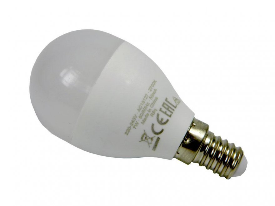 Žárovka LED OSRAM VALUE E14 7W, 220-240V, 2700°K teplá bílá, kulatá - Kliknutím na obrázek zavřete