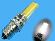 žárovka LED E14 12V-24V 2W studená bílá / LED žárovka 24V / LED žárovka E14/24V pro nouzové osvětlení