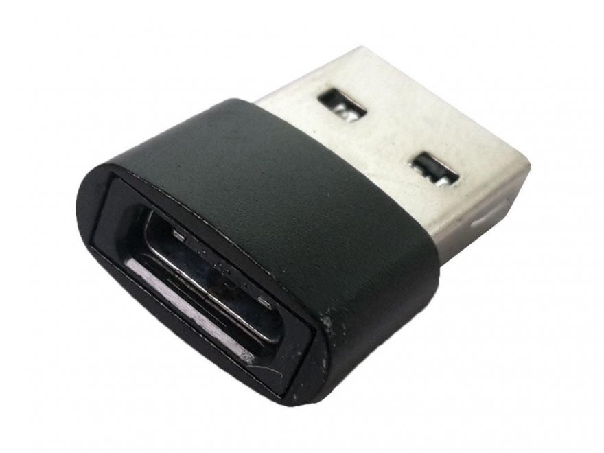 Redukce - adaptér USB-C na USB-A černý - Kliknutím na obrázek zavřete