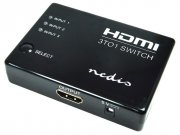Přepínač 3x HDMI vstup - 1x HDMI výstup Nedis VSWI3453BK