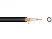 Kabel - metráž KOAX RG-59 B/U PVC 5mm koaxiální kabel 75 Ohm