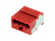 WAGO svorka 243-804 bezšroubová 4 x 0,6 - 0,8mm² červená MICRO PUSH WIRE
