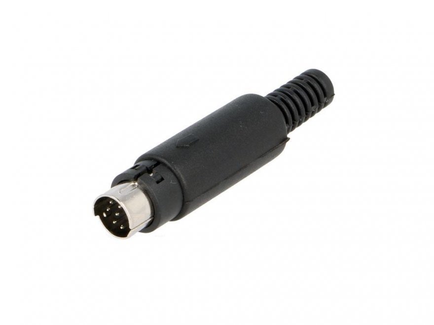 Konektor Mini DIN 8 pin vidlice / samec na kabel - Kliknutím na obrázek zavřete