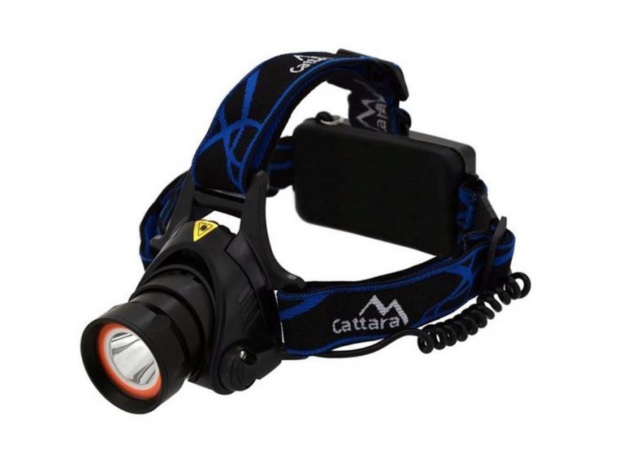 Svítilna čelovka CATTARA LED 400lm (1x XM-L plus 15x SMD) - Kliknutím na obrázek zavřete