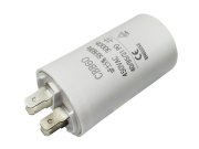 Rozběhový kondenzátor 50.0 uF 450V 50/60Hz CBB60, konektory faston 6.3mm, motorový běhový kondenzátor Rozběhový kondenzátor 50.0 uF 450V 50/60Hz CBB60, konektory faston 6.3mm, motorový běhový kondenzátor