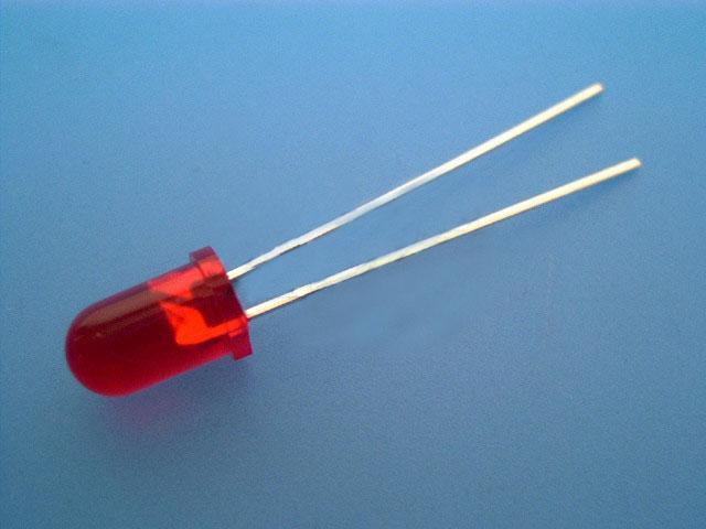 LED dioda červená 5mm, kulatá - Kliknutím na obrázek zavřete