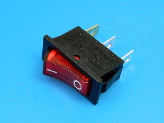 Vypínač kolébkový SCI RS1391BBR2N2 červená ON-OFF - Kliknutím na obrázek zavřete