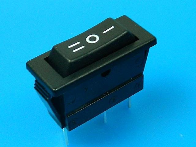 Vypínač kolébkový malý ARCOLECTRIC C1520ALAAF černý ON-OFF-ON - Kliknutím na obrázek zavřete