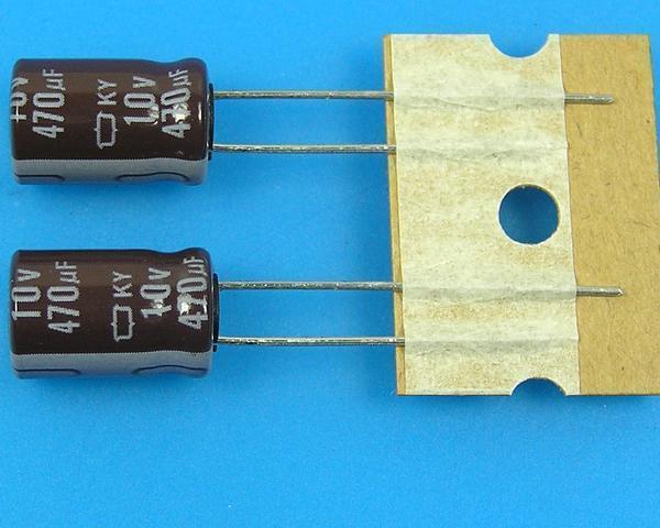 470uF/10V - 105°C Nippon KY kondenzátor elektrolytický, low ESR - Kliknutím na obrázek zavřete