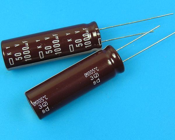 1000uF/50V - 105°C Nippon KY kondenzátor elektrolytický, low ESR, long life - Kliknutím na obrázek zavřete