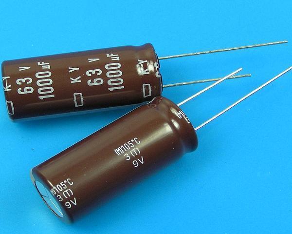 1000uF/63V - 105°C Nippon KY kondenzátor elektrolytický, low ESR, long life - Kliknutím na obrázek zavřete