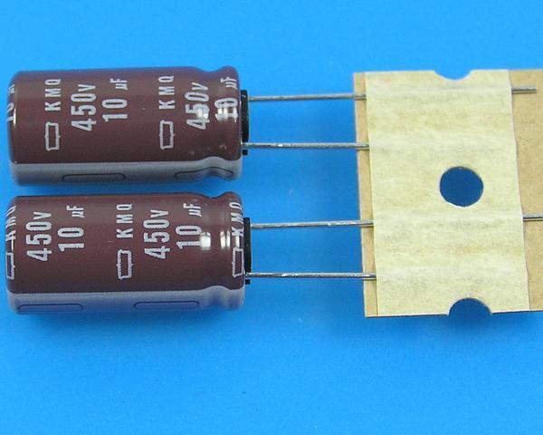 10uF/450V - 105°C Nippon KMQ kondenzátor elektrolytický - Kliknutím na obrázek zavřete