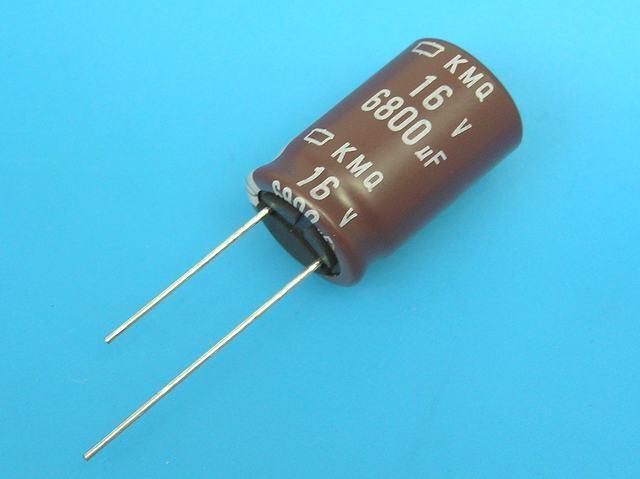 6800uF/16V - 105°C Nippon KMQ kondenzátor elektrolytický - Kliknutím na obrázek zavřete