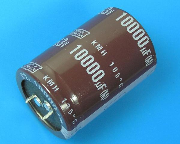 10000uF/63V - 105°C Nippon KMH kondenzátor elektrolytický - Kliknutím na obrázek zavřete