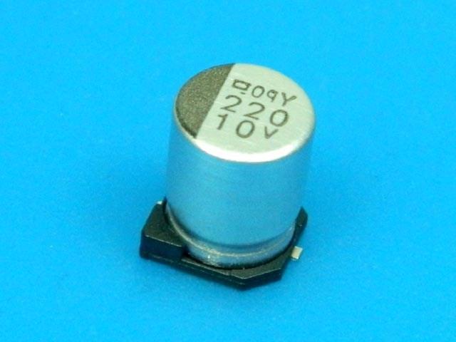 220uF/10V - 105°C SMD kondenzátor elektrolytický SMD - Kliknutím na obrázek zavřete