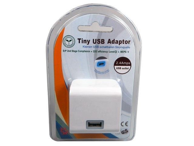 Nabíječka USB univerzální USB 5V / 2,4A bílá DC-08 - Kliknutím na obrázek zavřete