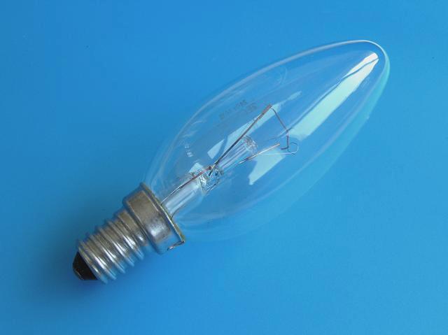 Žárovka E14 40W / 230V - průmyslové použití ( klasická svíčková žárovka tak jak jí léta známe ) - Kliknutím na obrázek zavřete
