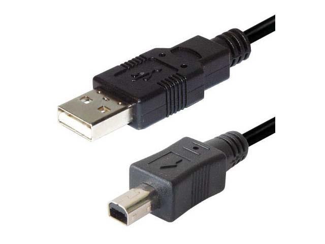 Kabel USB - typ A / mini USB typ B - 4 piny 2m - Kliknutím na obrázek zavřete