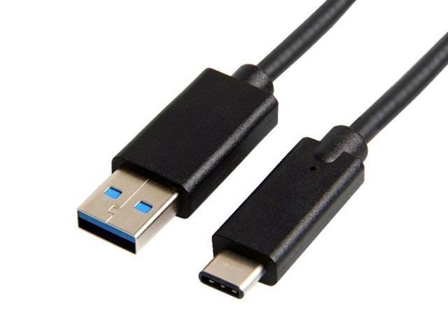 Kabel USB C 3.1 (M) propojovací USB A 3.0 (M) délka 0,5m černý - Kliknutím na obrázek zavřete