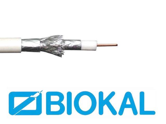 Kabel - klubo 100m KOAX 415AL BIOKAL PVC 6.8mm koaxiální kabel 75 Ohm - Kliknutím na obrázek zavřete