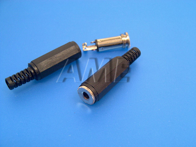 Konektor JACK 3.5mm stereo - samička na kabel - Kliknutím na obrázek zavřete