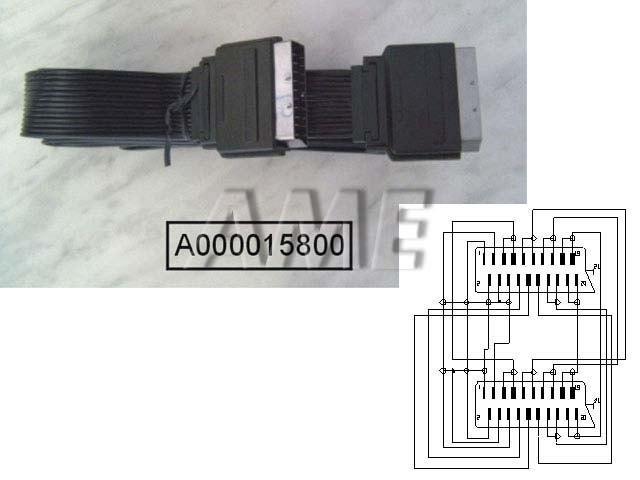 Kabel SCART / SCART plochý 2m - Kliknutím na obrázek zavřete