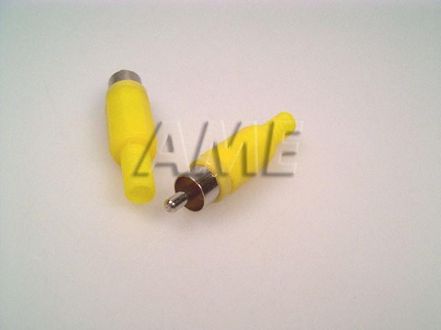 Konektor CINCH plastový - žlutý - Kliknutím na obrázek zavřete