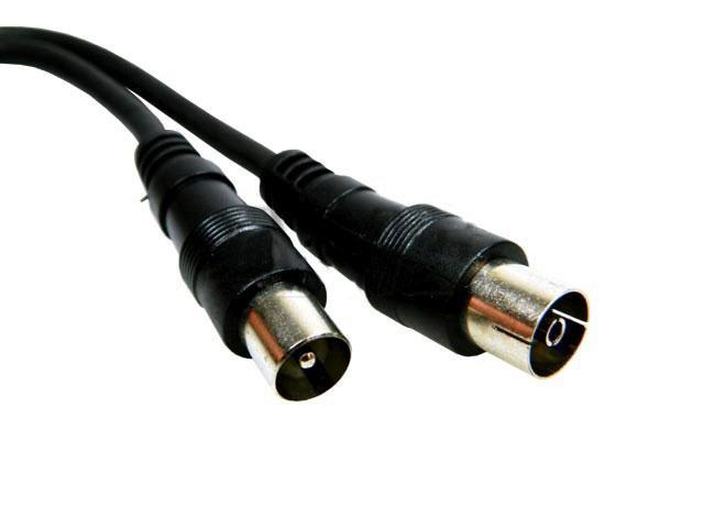 Kabel anténní - 10.m - černý - Kliknutím na obrázek zavřete