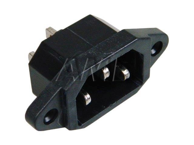 Konektor napájecí pro počítač 230V/M IEC 60320 C14 10A - Kliknutím na obrázek zavřete