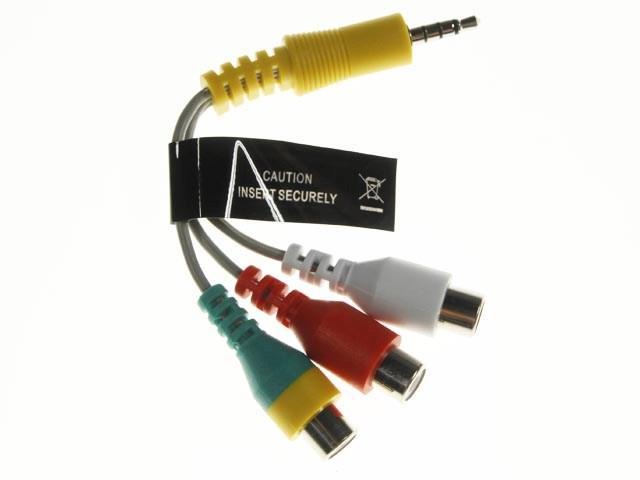Kompozitní AV kabel 3.5 jack 4 pinový - 3x CINCH pro LED TV SAMSUNG BN39-02189A - Kliknutím na obrázek zavřete