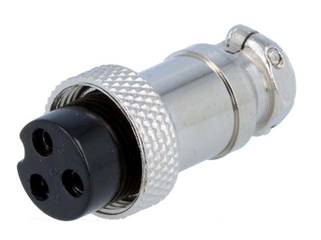 Konektor mikrofonní DIN kabelová samička 3 piny FC684213 - Kliknutím na obrázek zavřete
