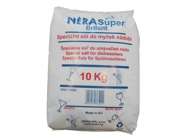 Sůl do myčky - drcená Néra Super Brilant balení 10 kg - Kliknutím na obrázek zavřete