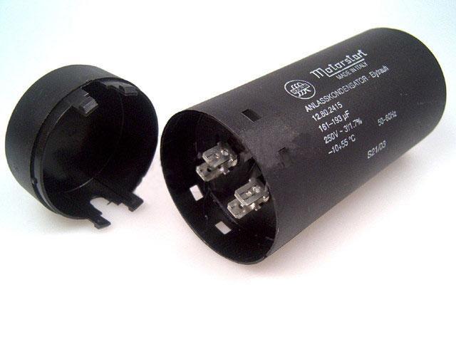 Rozběhový kondenzátor 161 - 193uF / 250V, motorový kondenzátor - Kliknutím na obrázek zavřete
