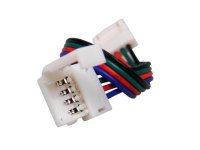 LED Spojka nepájivá pro RGB pásky 5050 30,60LED/m o šířce 10mm s vodičem