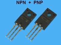 2SC4883A plus 2SA1859A Sanken pár pro NF výkonové zesilovače - budiče