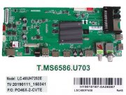LCD modul základní deska Sharp 40AJ2E / Main board H19010167-0A06067 / LC-40UH7252E / TP.MS6586.U703